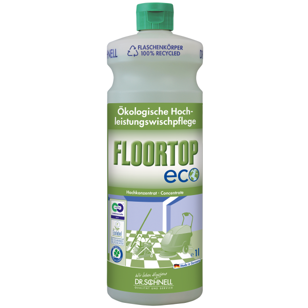 Dr.Schnell, Floortop ECO 1L  Art.00994 Wischpflege  1 VE = 12 Fl.