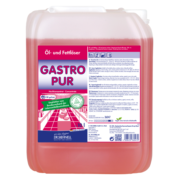 Dr. Schnell Gastro Pur Fettlöser 10l (36047)