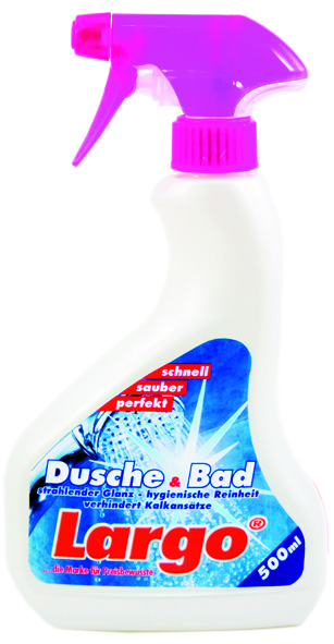 60027LargoDusche-Bad500ml Bild 1 Largo Reiniger für Dusche und Bad 500ml  Art.060027