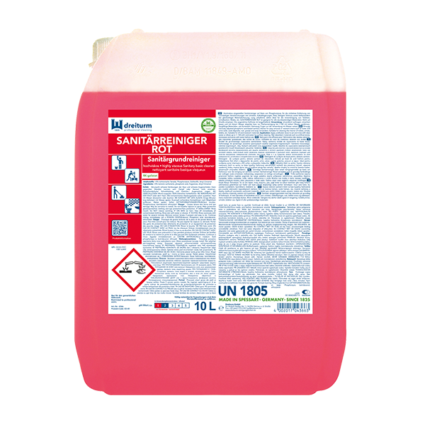 Dreiturm SANITÄRREINIGER ROT 10l (4366)