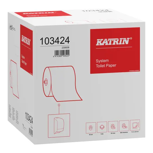 Katrin® Toilettenpapier Systemrolle ECO 2-lg (103424)