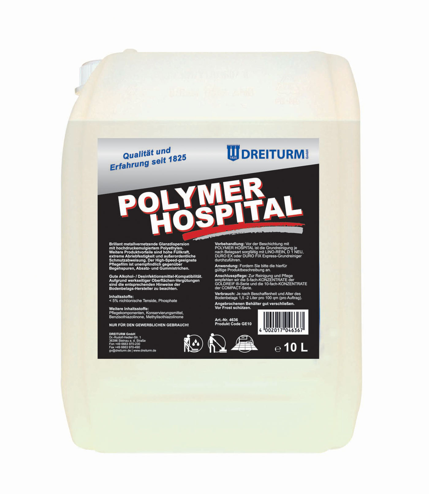 POLYMER-HOSPITAL-10L-BESCHICHTUNG_DREITURM POLYMER HOSPITAL 10L BESCHICHTUNG_DREITURM.JPG