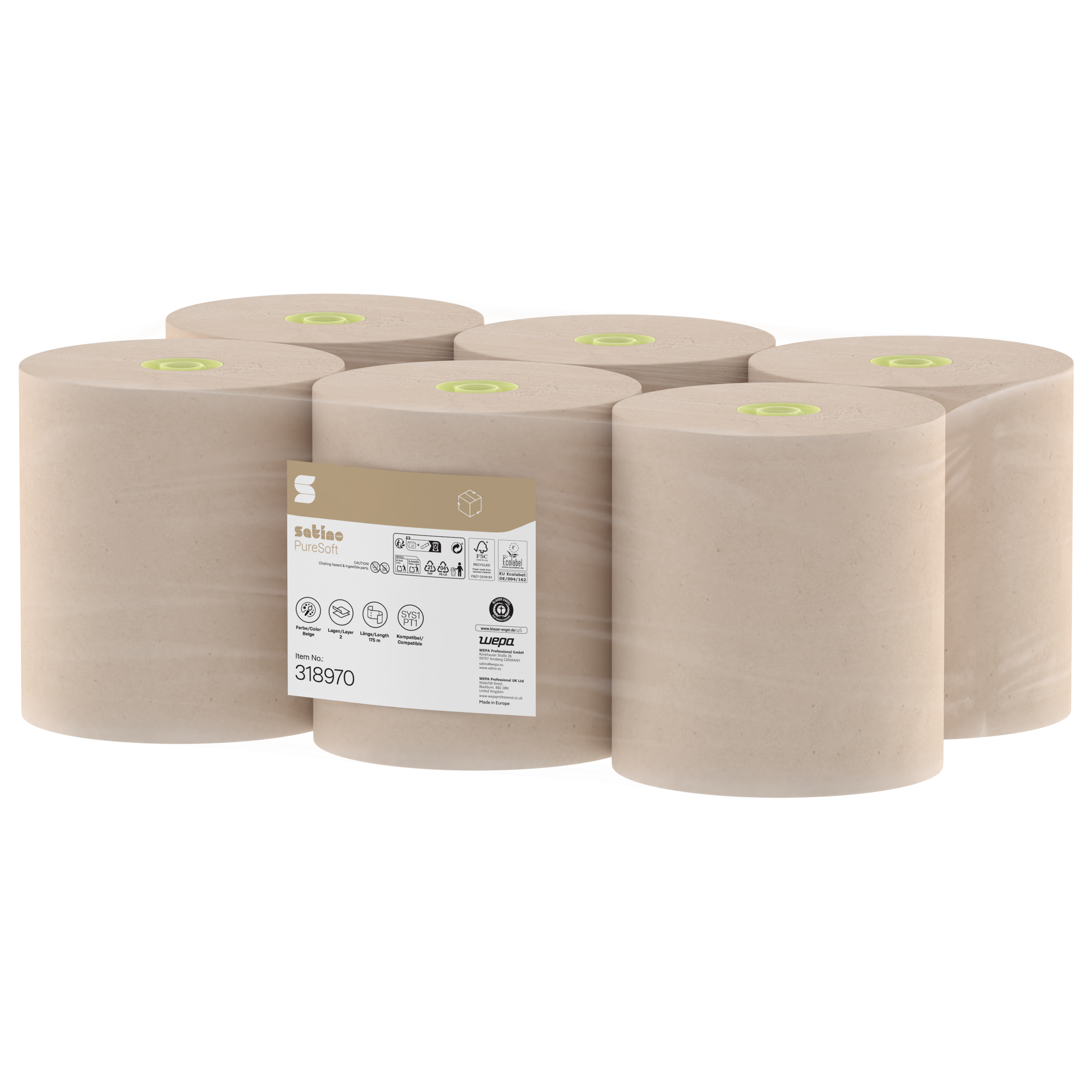 Satino, HP-Rolle PureSoft FC 2-lg. Art.318971
