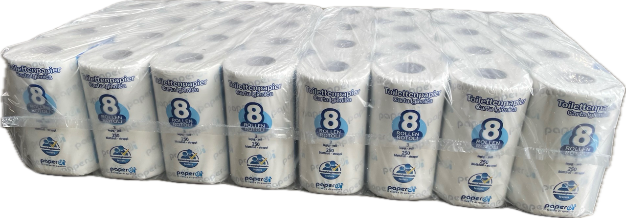 Paperdi, Topa ECOGREEN  2-lg.  weiß  Art.ID1S250F8 64 x 250 Blatt, reiner Zellstoff    33 Pk/ Pal. Paperdi, Topa ECOGREEN  2-lg.  weiß  Art.ID1S250F8 64 x 250 Blatt, reiner Zellstoff    33 Pk/ Pal.