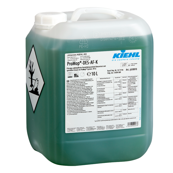 Kiehl ProMop®-Des AF-K Desinfektionsmittel 10l (j650810) Kiehl ProMop®-Des AF-K Desinfektionsmittel 10l (j650810)