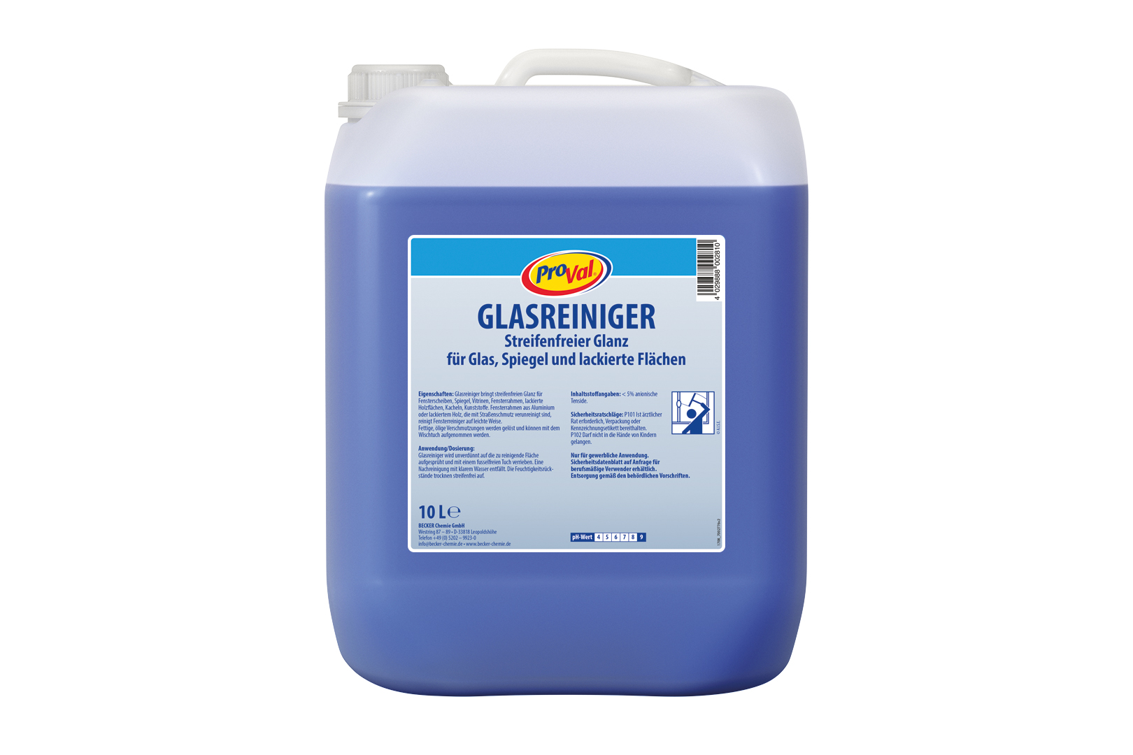 BECKER ProVal Glasreiniger 10l (100507-010-000)