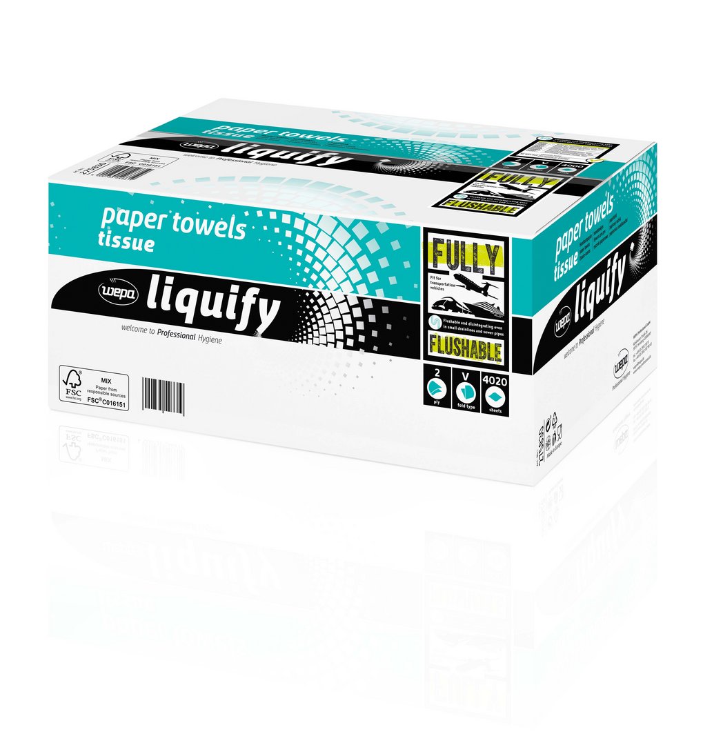 Wepa Handtuchpapier LIQUIFY 2-lg.