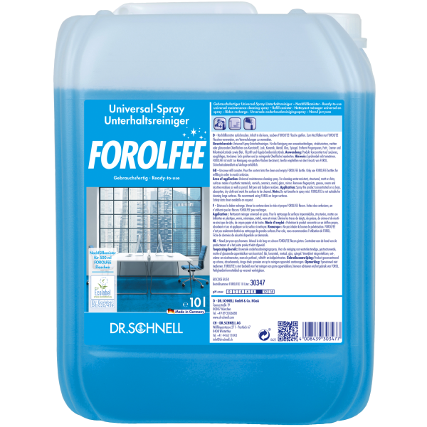 Dr. Schnell, FOROLFEE  10L   Art.30347 Unterhaltsreiniger
