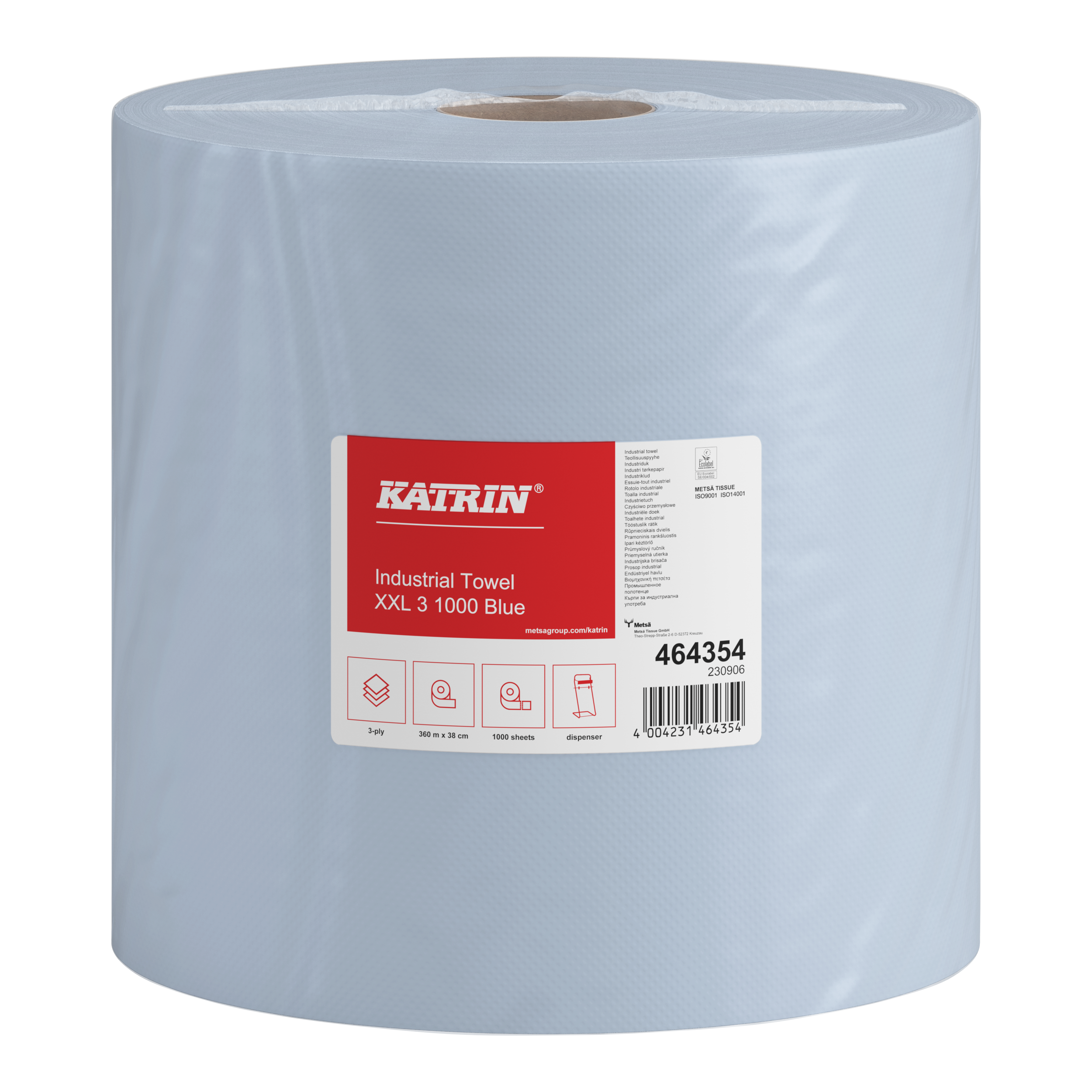 Katrin, Putztuchrolle Basic XXL 3, blau Art.46435