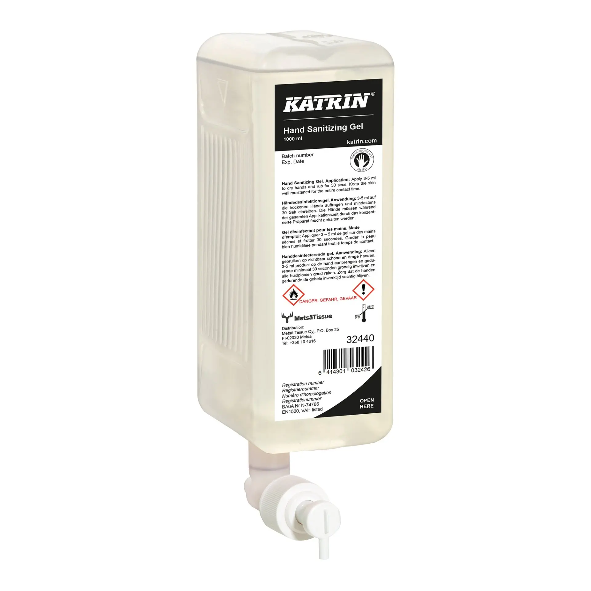 Katrin® Hand Sanitizing Gel 6x1l (32440)