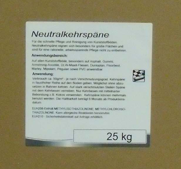 Kehrspäne neutral 25kg Kehrspäne neutral 25kg