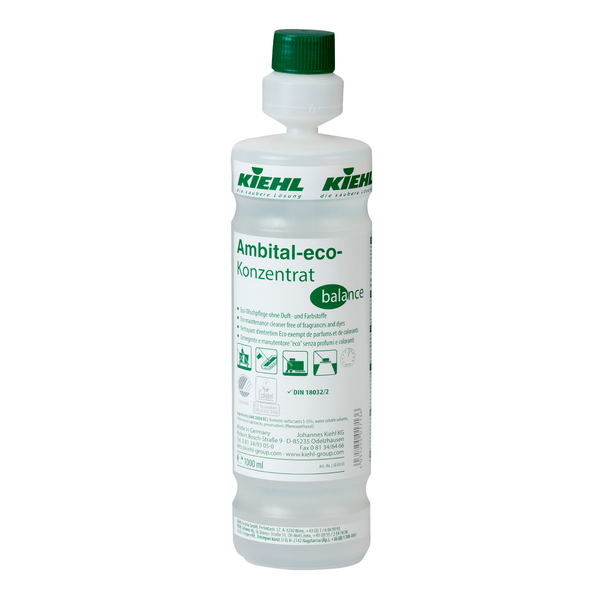 Kiehl, Ambital-eco-Konz. balance 1L Art.j300902 Eco-Wischpflege ohne Duft-u.Farbstoffe 1 VE = 6 Fl