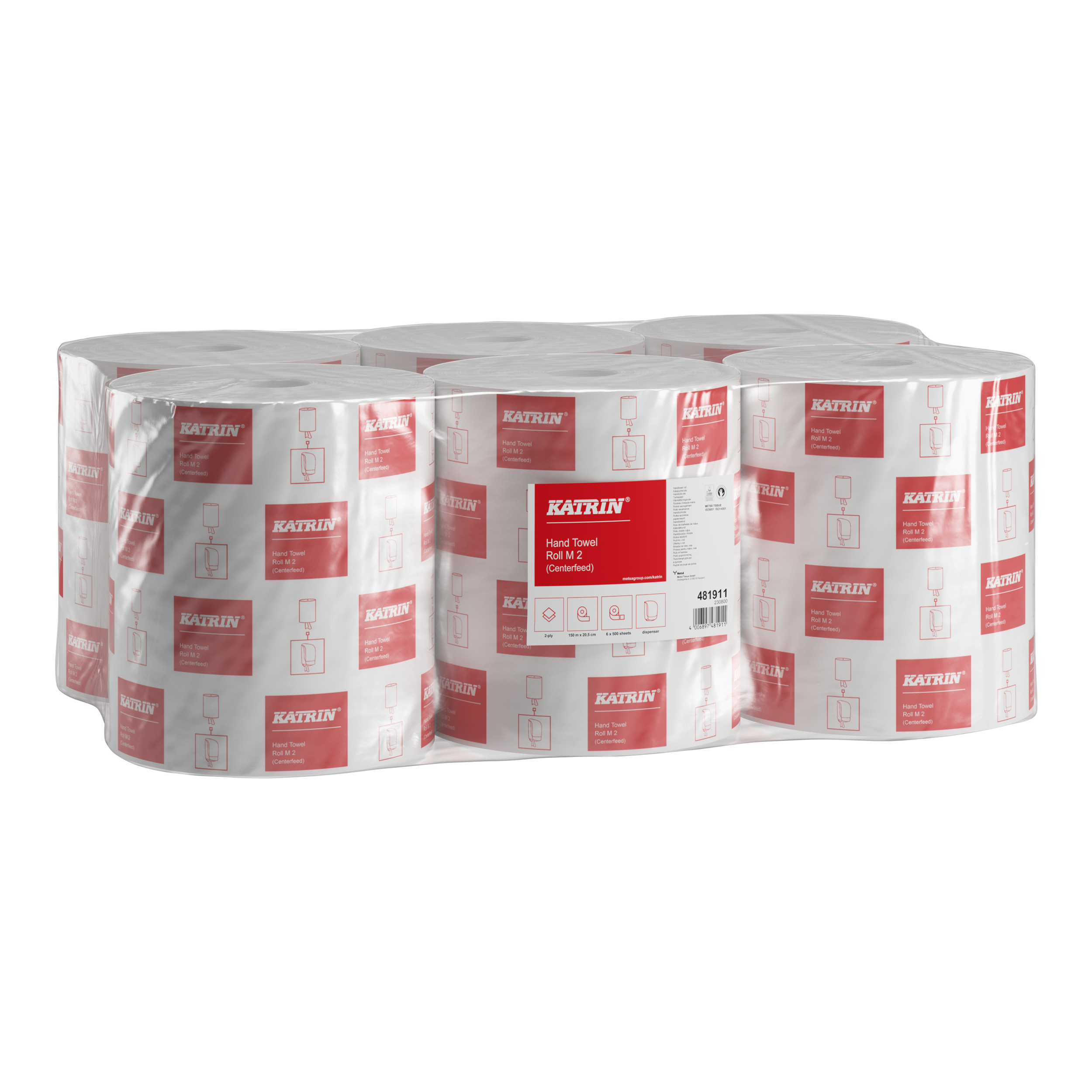 Katrin® Handtuchrolle Classic M2 2-lg. Centerfeed (48191)