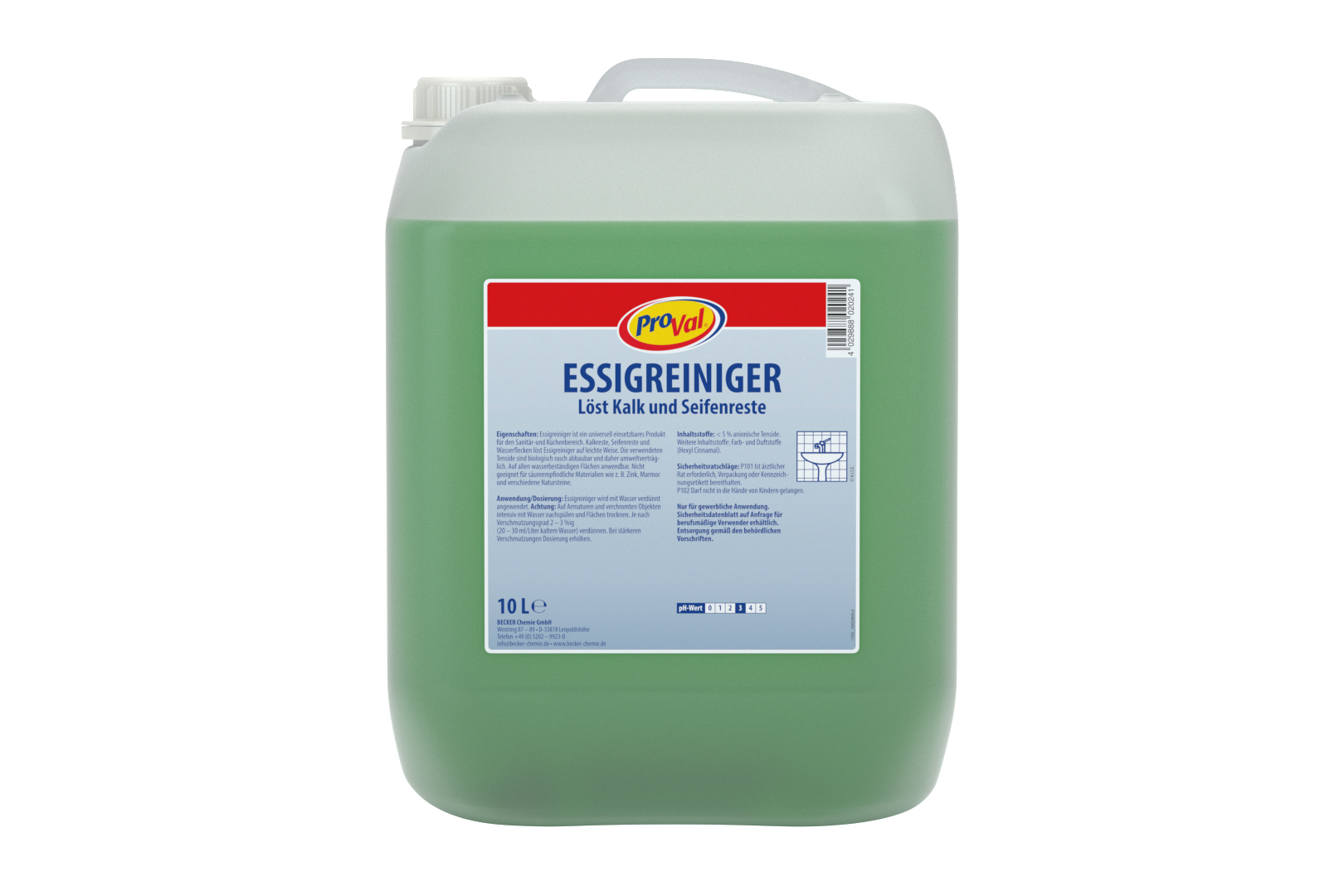 Becker, Proval Essigreiniger 10L Art.100519-010-00