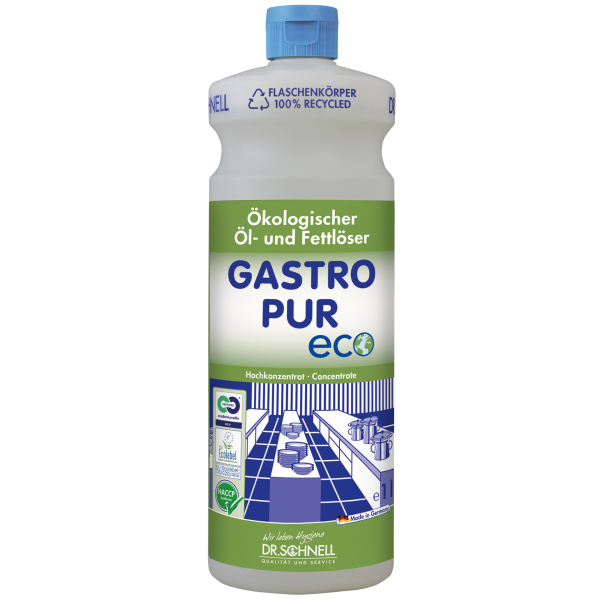 Dr. Schnell, Gastro Pur ECO 1L   Art.36904 Ökologischer Öl- und Fettlöser     1 VE = 12 Fl.