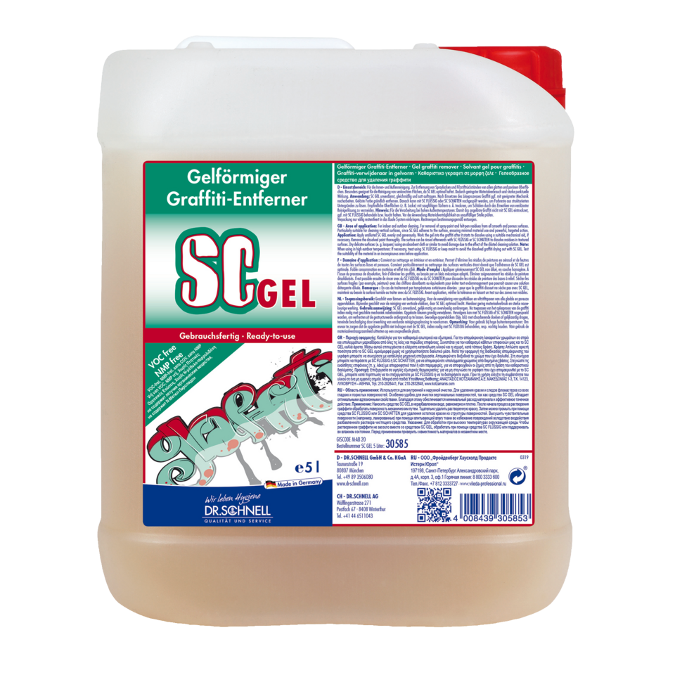 Dr. Schnell SC Gel Graffitientferner 5l (30585) Dr. Schnell SC Gel Graffitientferner 5l (30585)