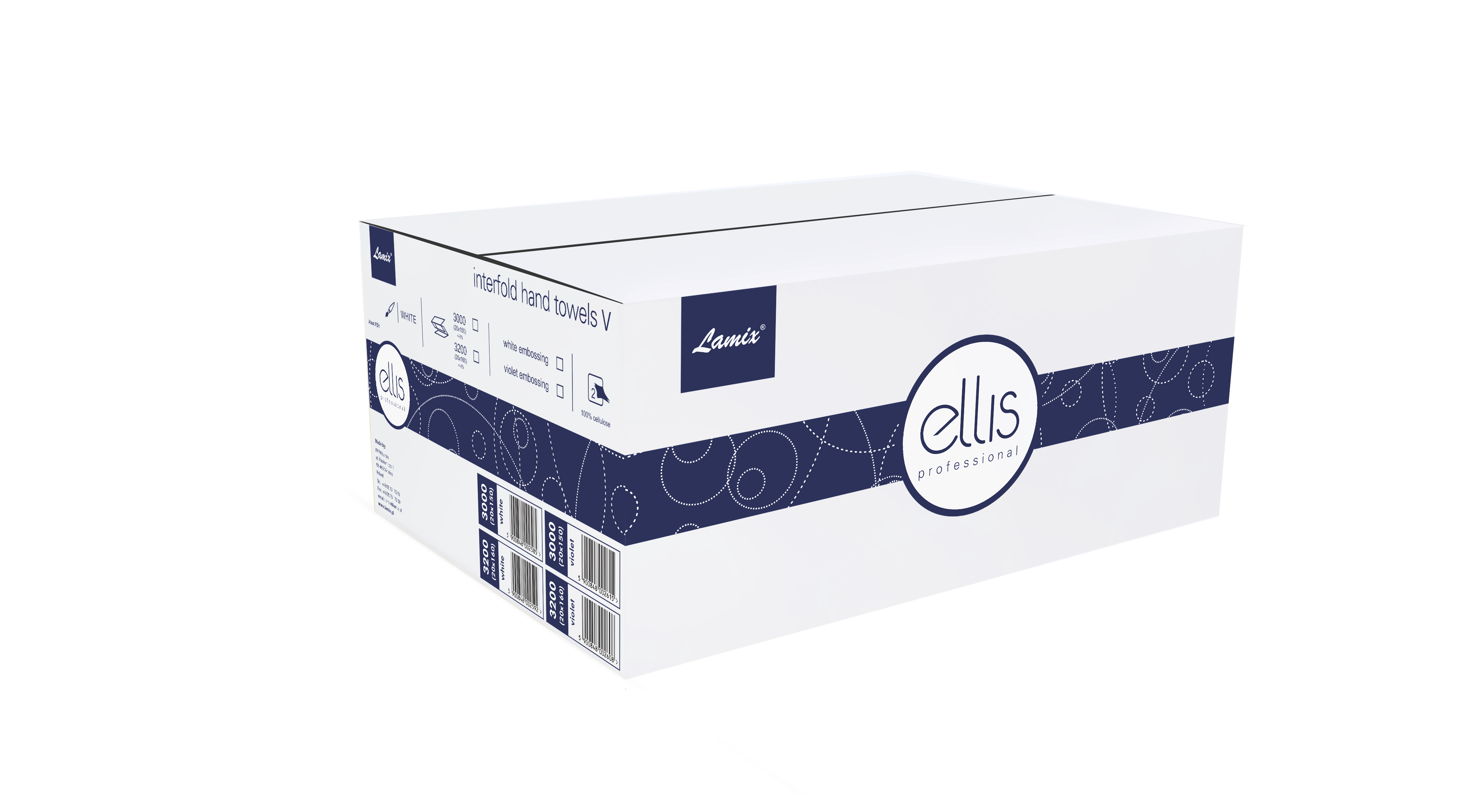 Lamix® Handtuchpapier Ellis violett 2-lg. ZZ-Falz