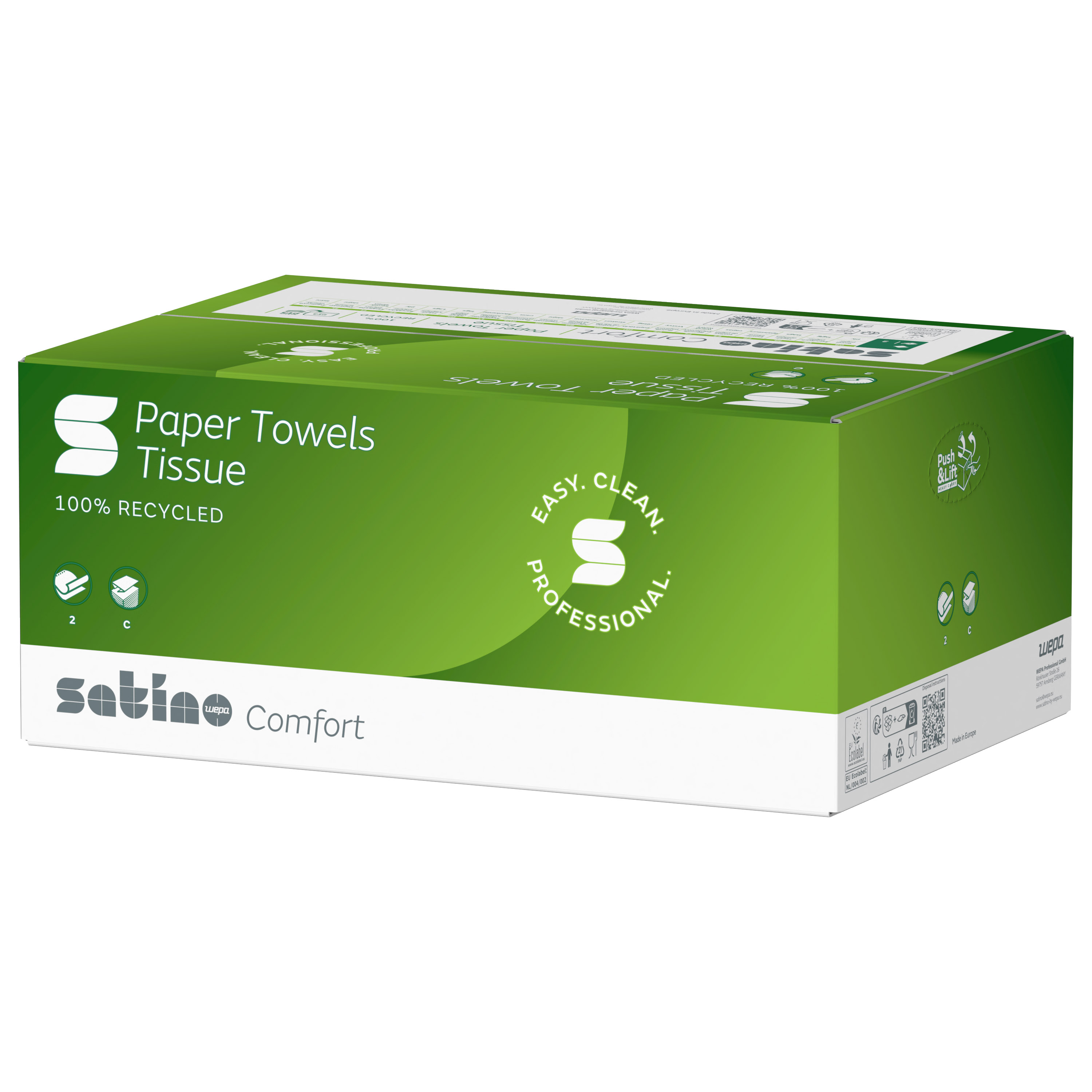 Satino, Comfort HP 2-lg. hochweiß Art.277410