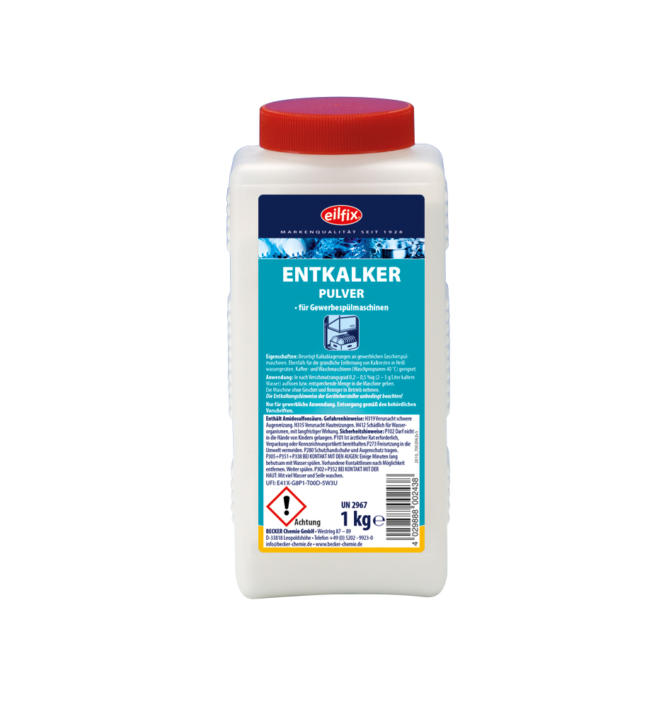BECKER Eilfix® Entkalker Pulver Maschinenentkalker 1kg (100031-001-000)