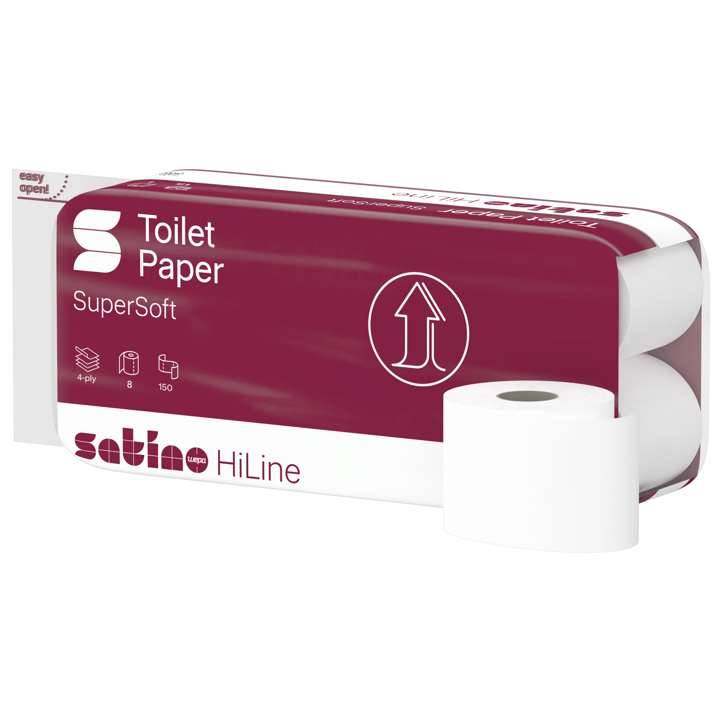 Satino, HiLine Topa 4-lg. FC hweiß Art.043030