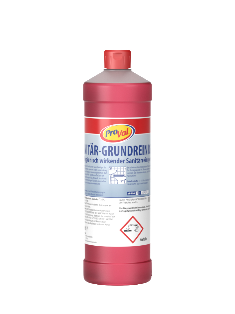 Becker, ProVal Sanitärgrundreiniger 1L Art.100512-001-000,   1 VE = 12 Fl.
