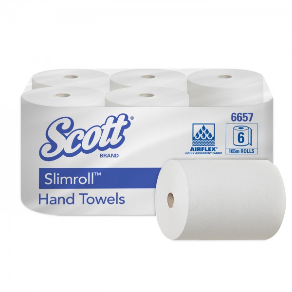 SCOTT® SLIMROLL Handtücher weiß (6657)