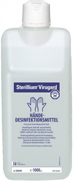Bode Sterillium Virugard 1l Haut Handedesinfektion Desinfektion Grosshandel Online Shop