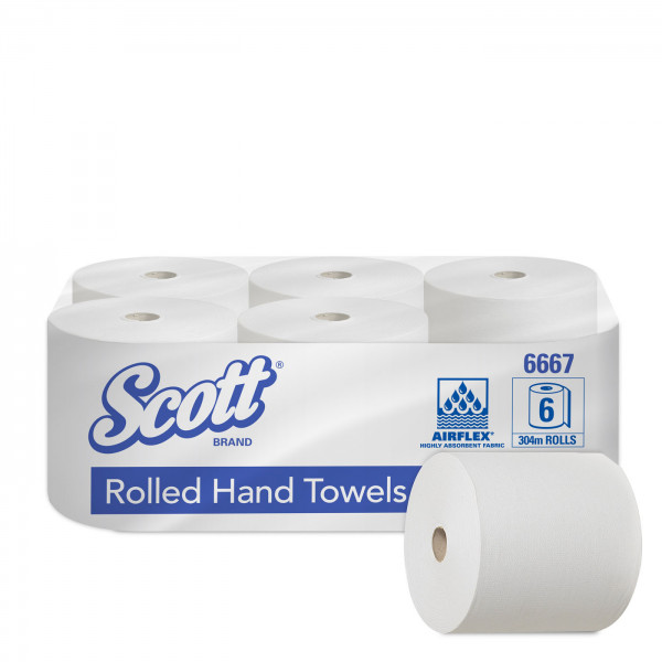 SCOTT® XL Handtuchrolle 1-lg weiß (6687)
