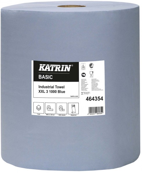Katrin® Putztuchrolle 3-lg. blau (46435)