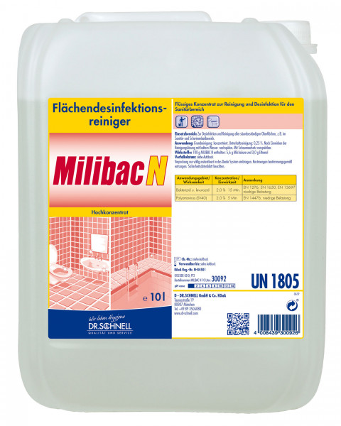 Dr. Schnell Milibac N Flächendesinfektion 10l (30092)
