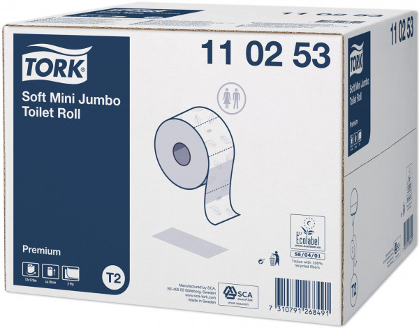 Tork Mini Jumbo Toilettenpapier Premium 2-lg (110253)