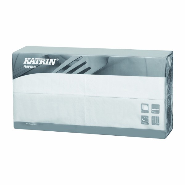 Katrin® Servietten weiß 2lg 33x33cm (978088)