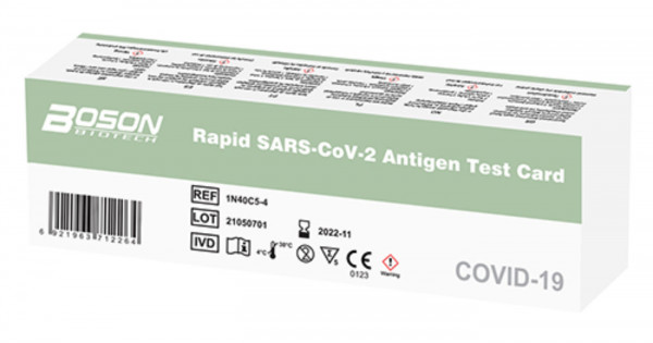 Xiamen Boson Biotech Rapid SARS-CoV-2 Antigen NasalTest Selbsttest
